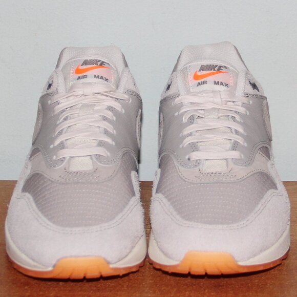 Nike Air Max 1 Premium Shoes Mens 6 6.5 Womens 7.5 8 Iron Ore Total Orange - Picture 4 of 6